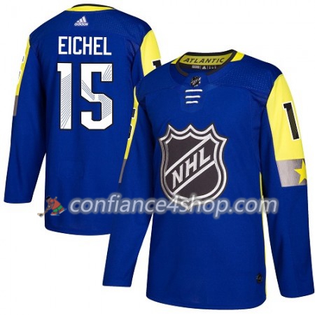 Adidas Maillot de Hockey Buffalo Sabres Jack Eichel 15 2018 NHL All-Star Atlantic Division Royal Bleu Authentic - Homme
